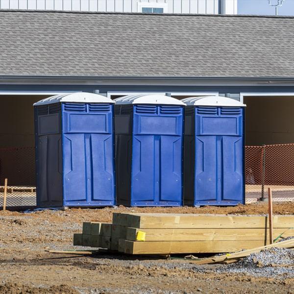 Heavy-duty construction site porta potty in Lapeer, Michigan